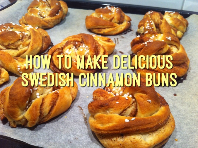 Homemade cinnamon buns - Swedish style!